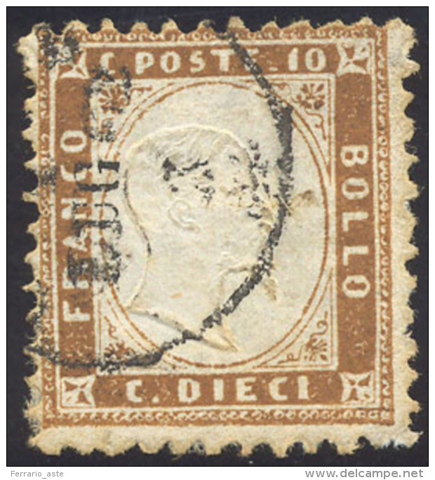 1862 - 10 Cent. Bruno (1c), Perfetto, Usato. Enzo Diena. ... - Autres & Non Classés