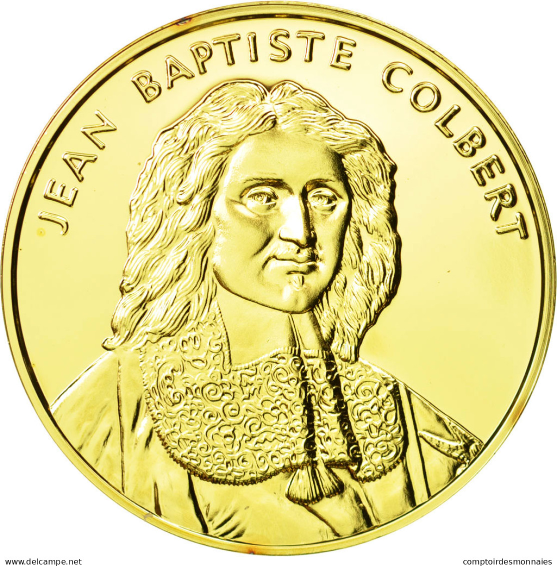 France, Medal, Jean Baptiste Colbert, Undated, SPL, Vermeil - Autres & Non Classés