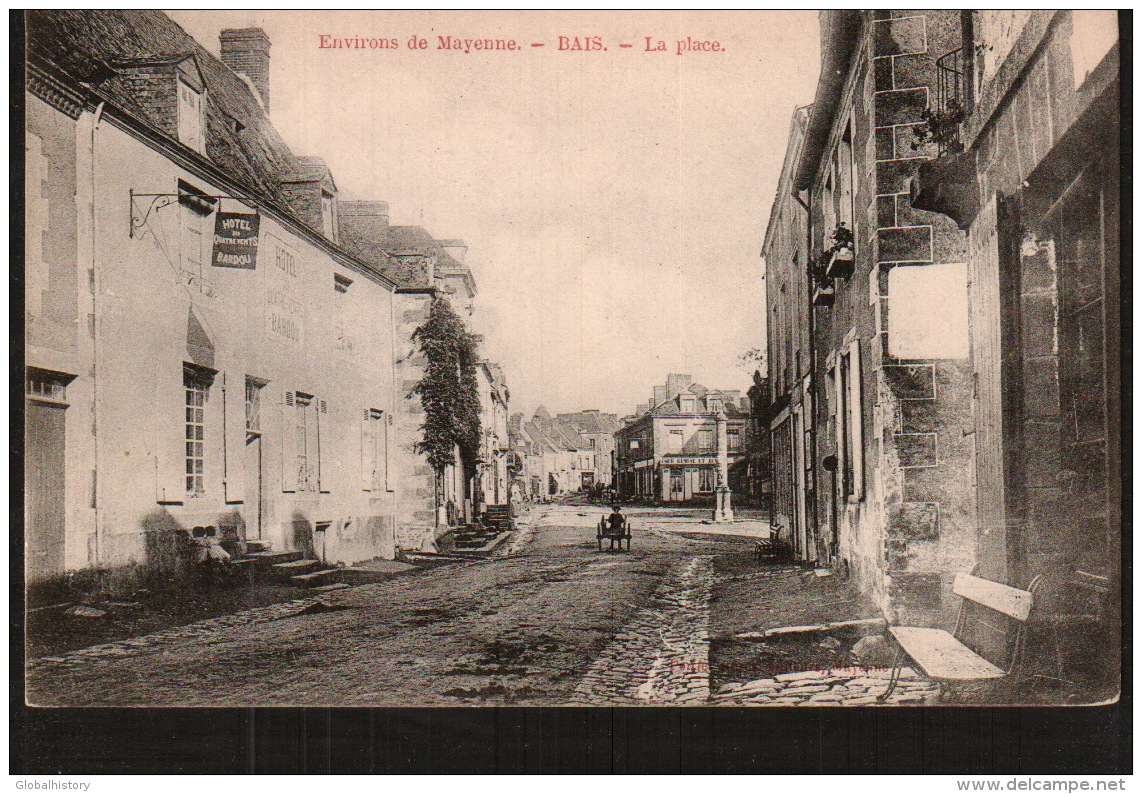 DD1594  FRANCE ENVIRION DE MAYENNE BAIS LA PLACE  POSTCARD - Bais