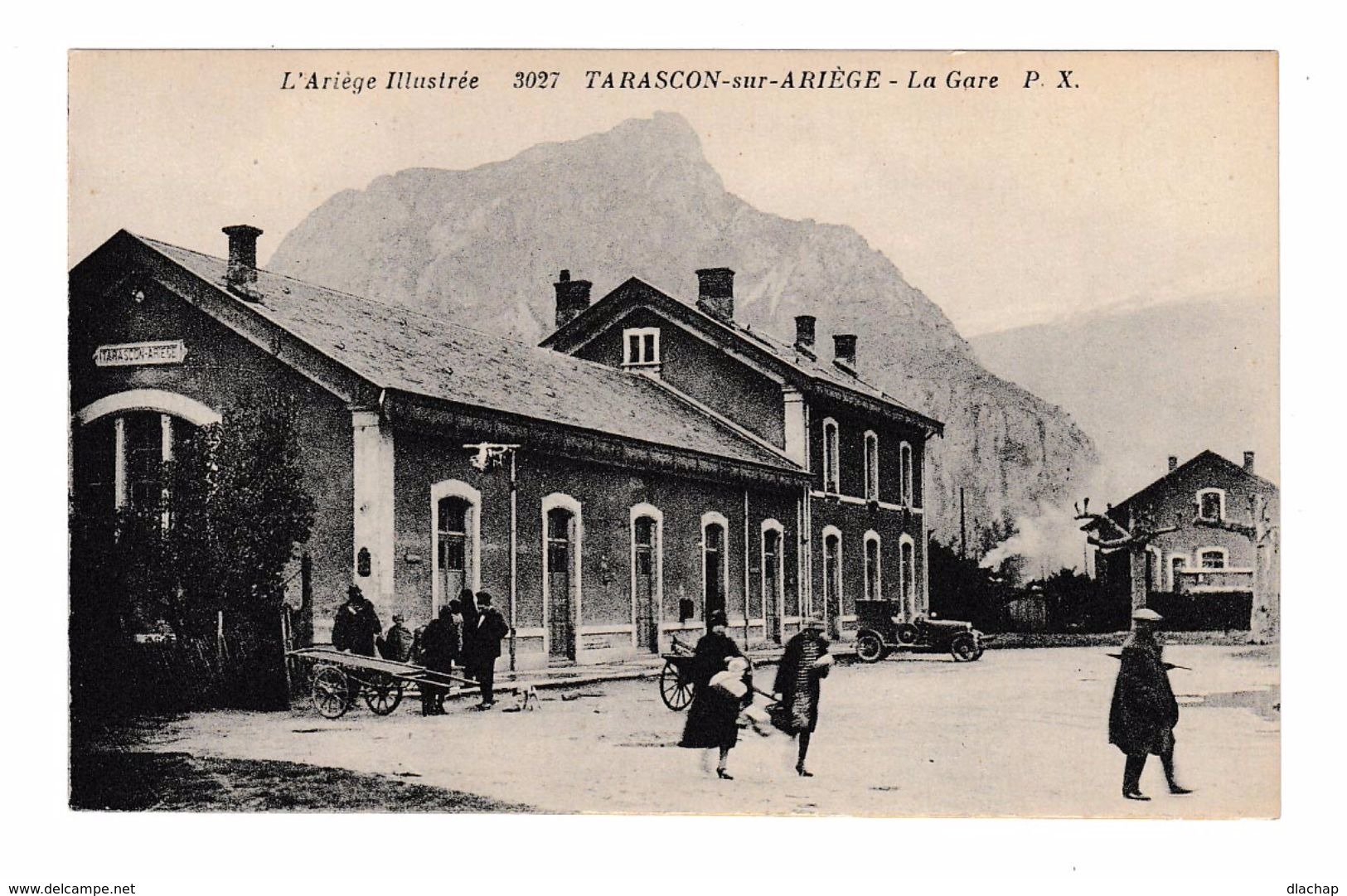 L'Ariège Illustrée. Tarascon Sur Ariège. La Gare. - Stations Without Trains