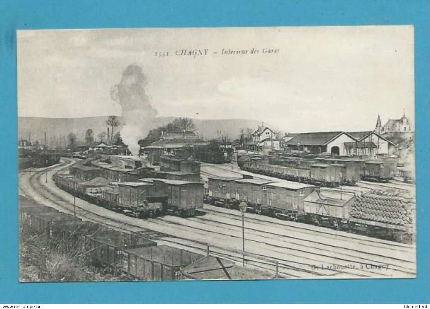 CPA - Chemin De Fer Trains De Marchandises En Gare De CHAGNY 71 - Chagny