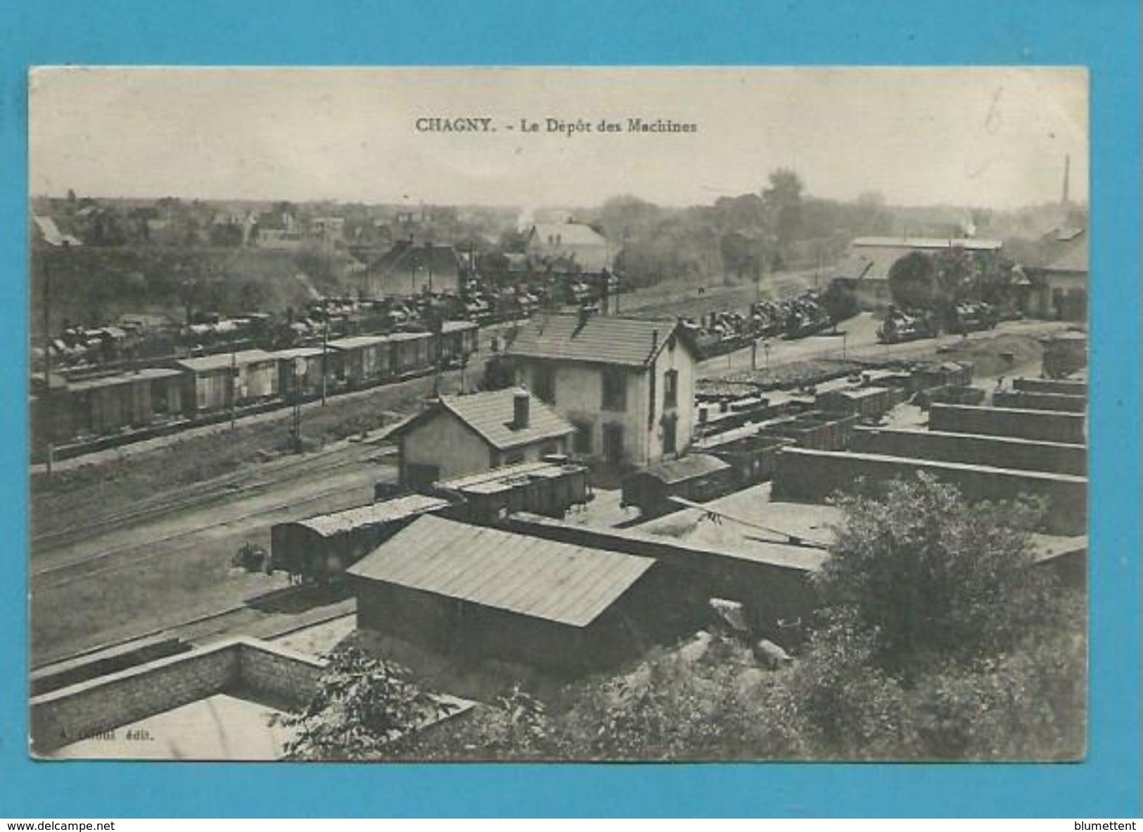 CPA - Chemin De Fer Trains De Marchandises En Gare De CHAGNY 71 - Chagny