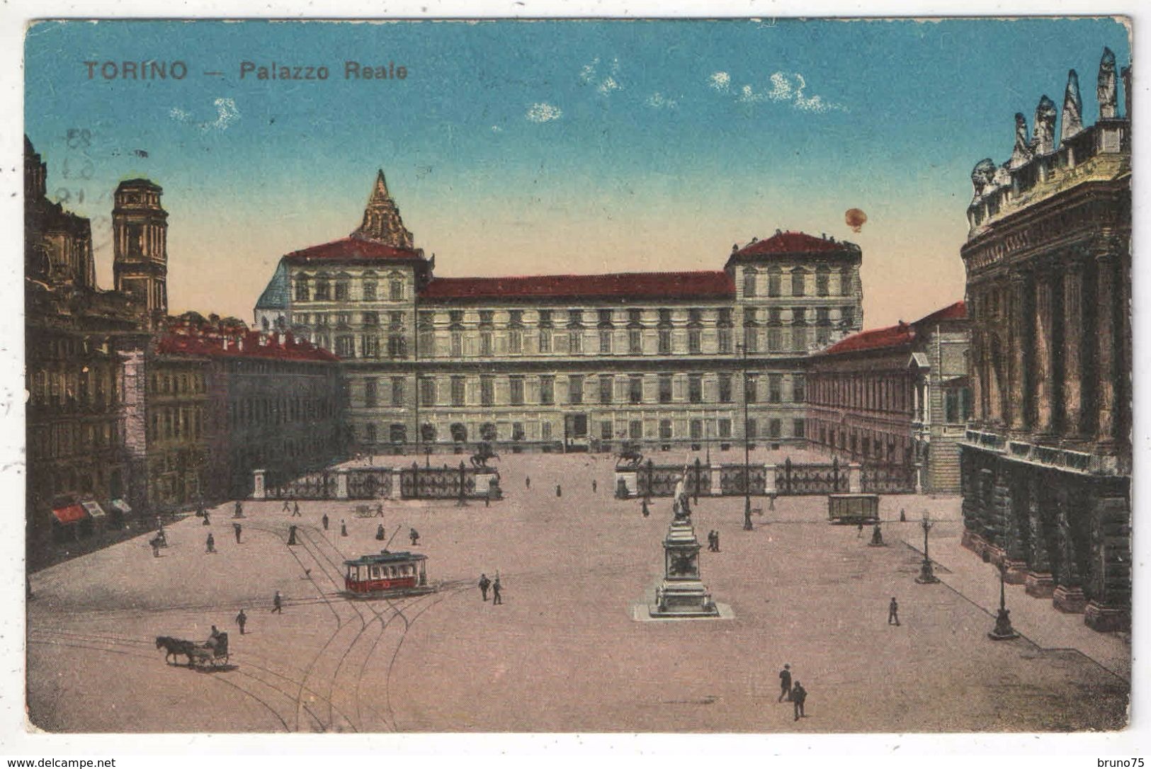 TORINO - Palazzo Reale - 1918 - Tramway - Palazzo Reale