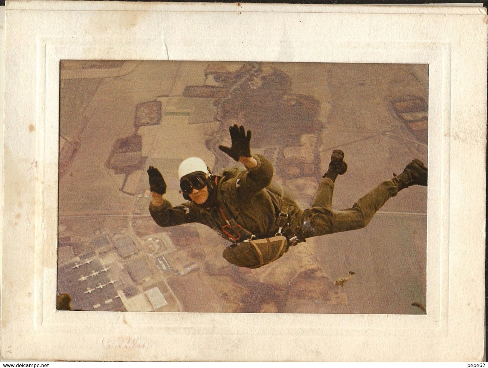 Parachutisme-parachutiste-saut -cpm Double - Fallschirmspringen