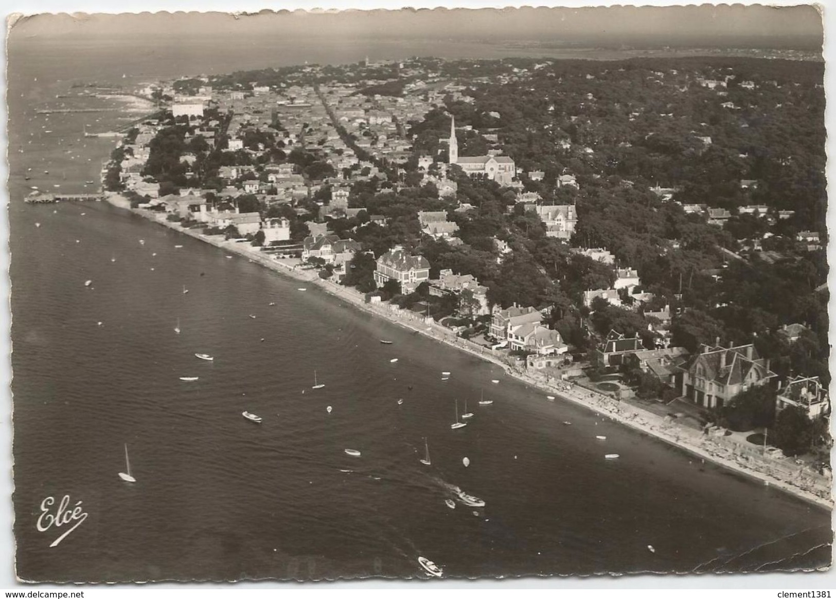 Arcachon Vue Generale Circulee En 1953 - Arcachon