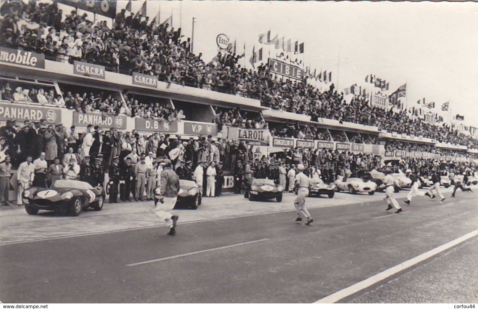 Le Départ Des 24 Heures Du Mans En 1957- Format 9x14 - Le Mans