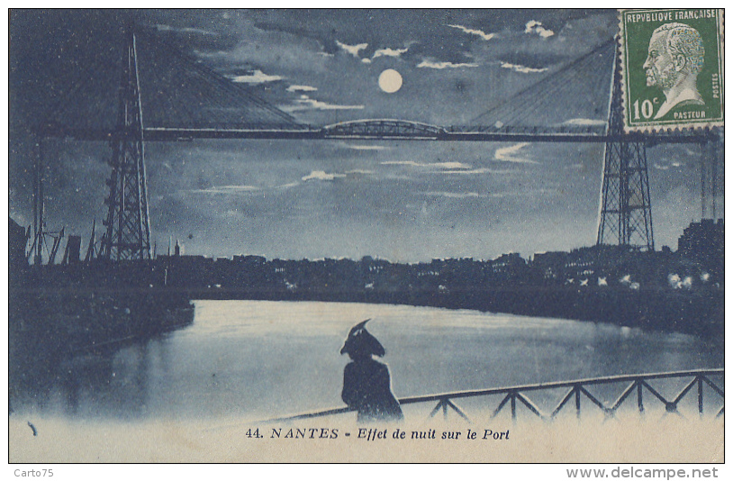 Astronomie - Lune Nuit - Nantes Pont Transbordeur - Astronomie