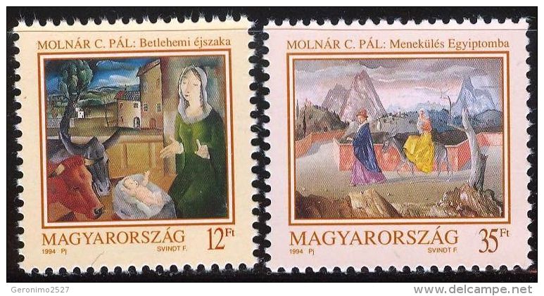 HUNGARY 1994 CULTURE Celebration CHRISTMAS - Fine Set MNH - Neufs