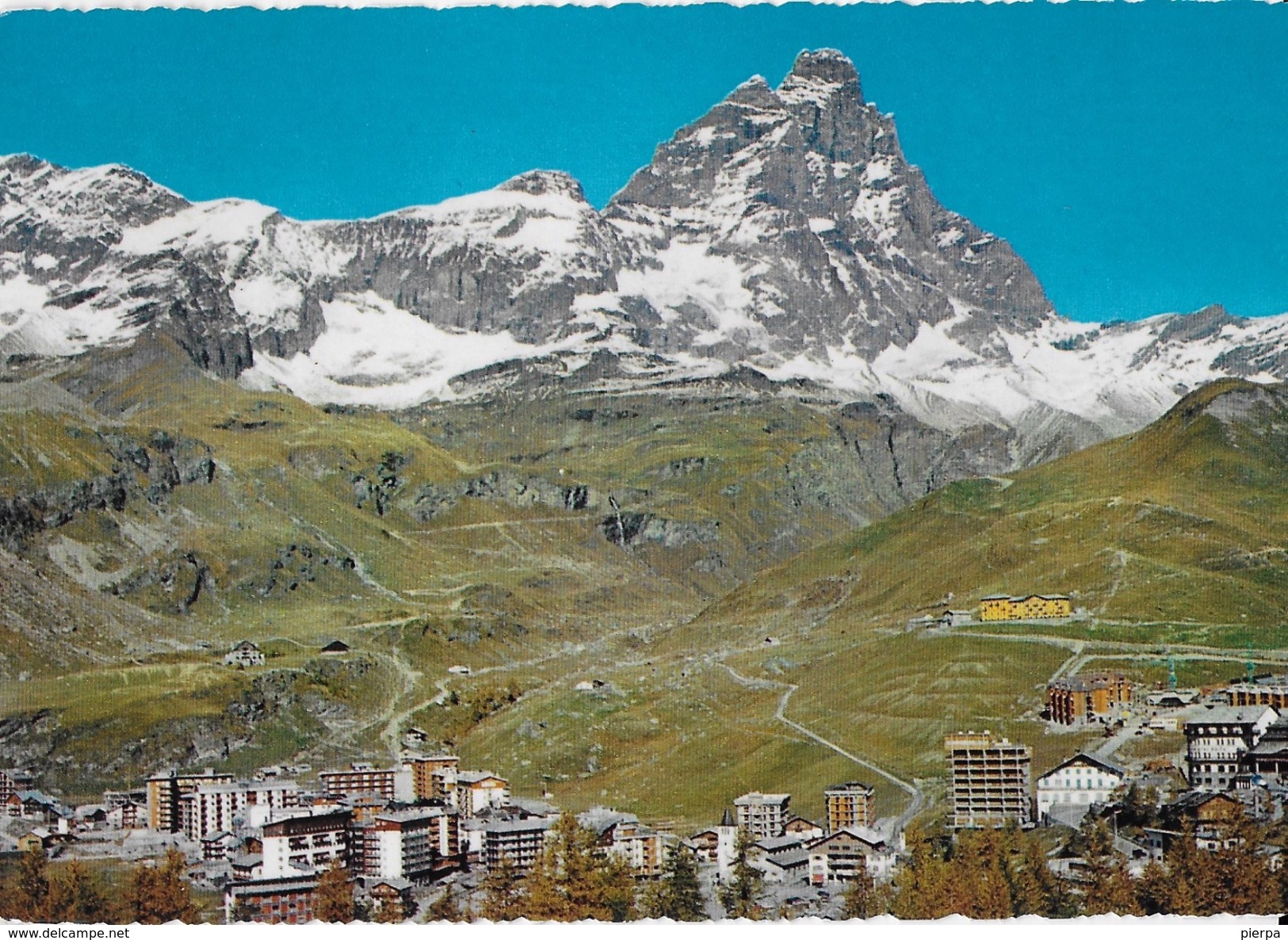 VALLE D'AOSTA - CERVINIA - BREUIL - PANORAMA SUL CERVINO - VIAGGIATA - Altri & Non Classificati