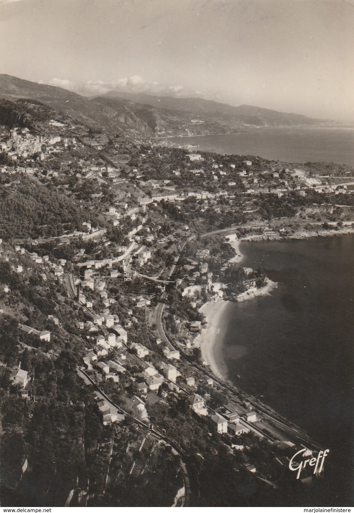 Dép. 06 - GRANDE CORNICHE - La Côte Vers Roquebrune - Cap Martin Et Bordiguiéra (Italie). GREFF N° 816 - Cartas Panorámicas