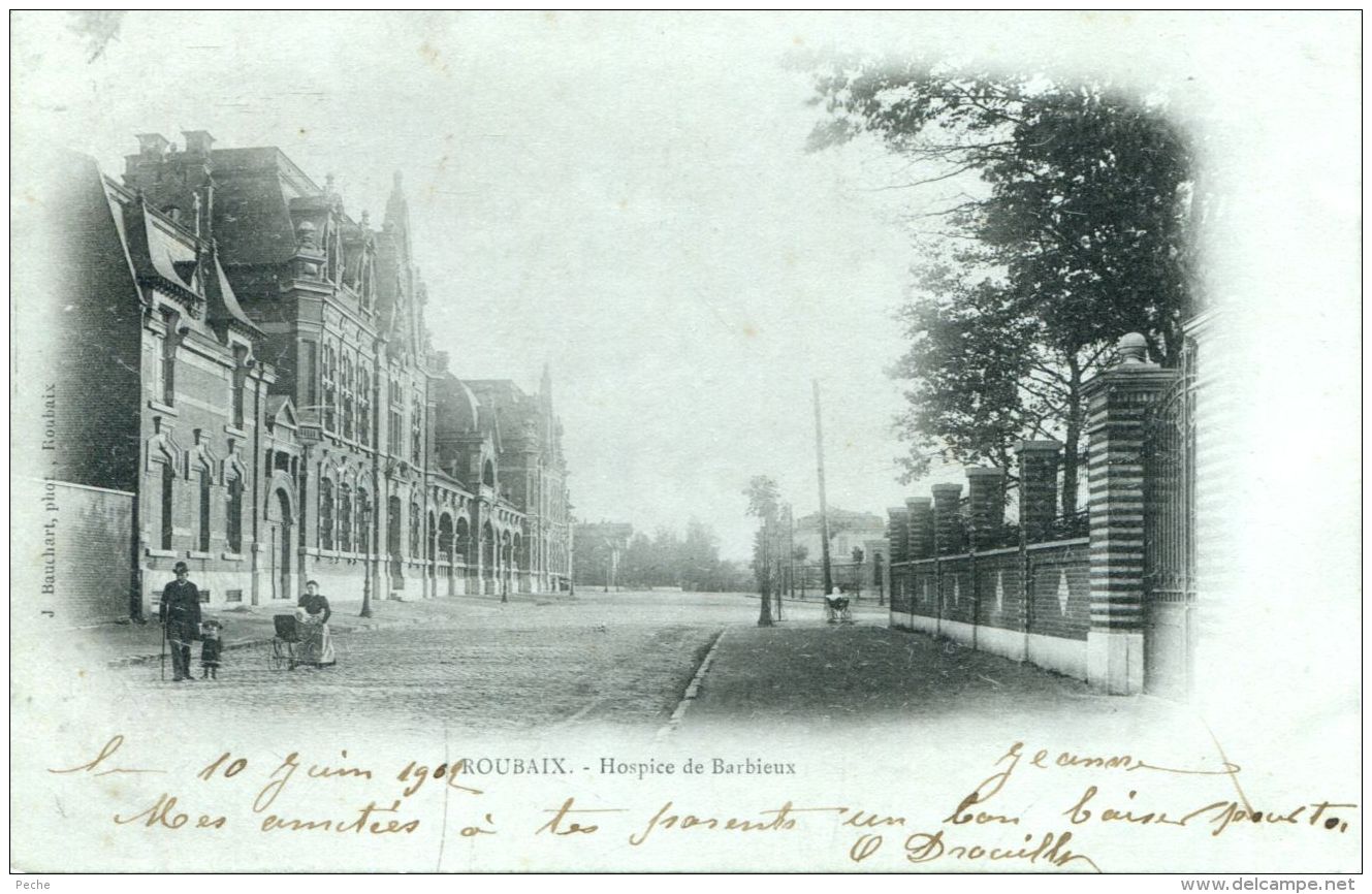 N°53982 -cpa Roubaix -hospice De Barbieux- - Roubaix