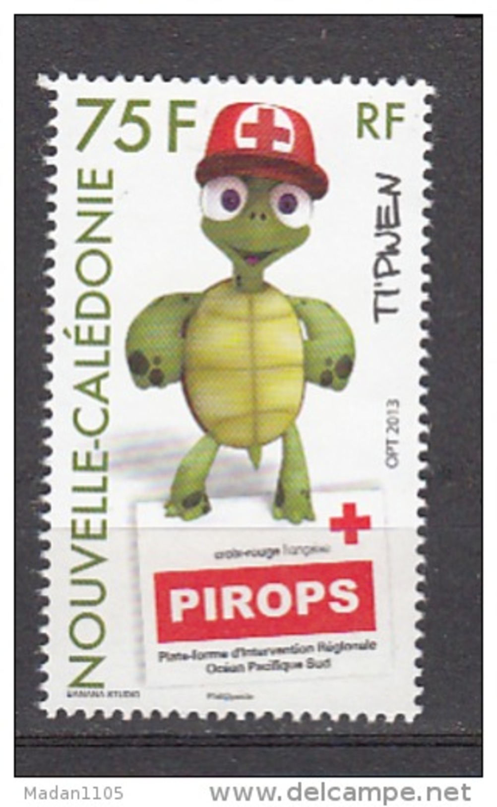NEW CALEDONIA, 2013, Red Cross, Stylised Turtle,  MNH, (**) - Neufs