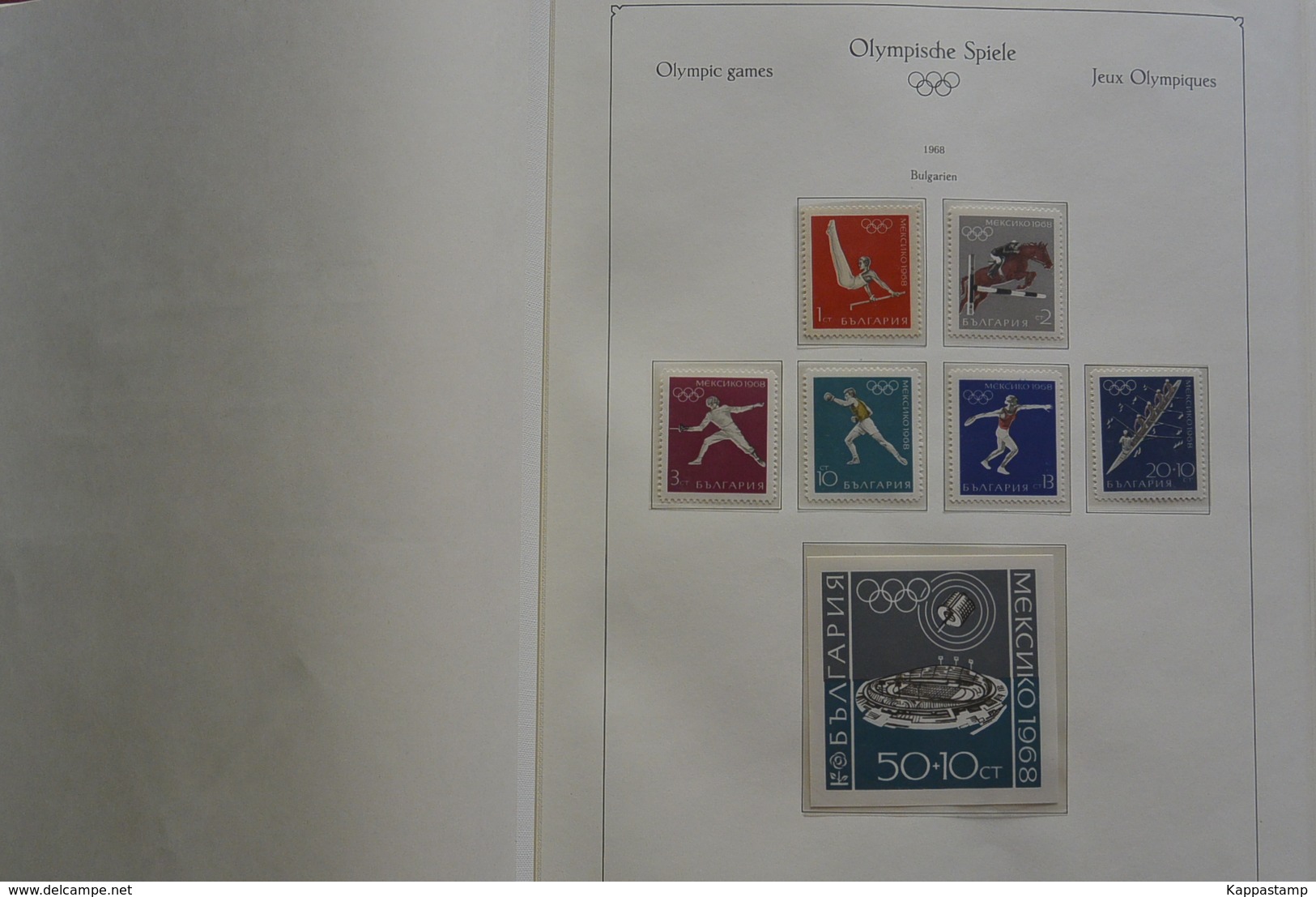 Giocchi Olimpici raccolta in Album Stampato  1968 ** Vedi scansione