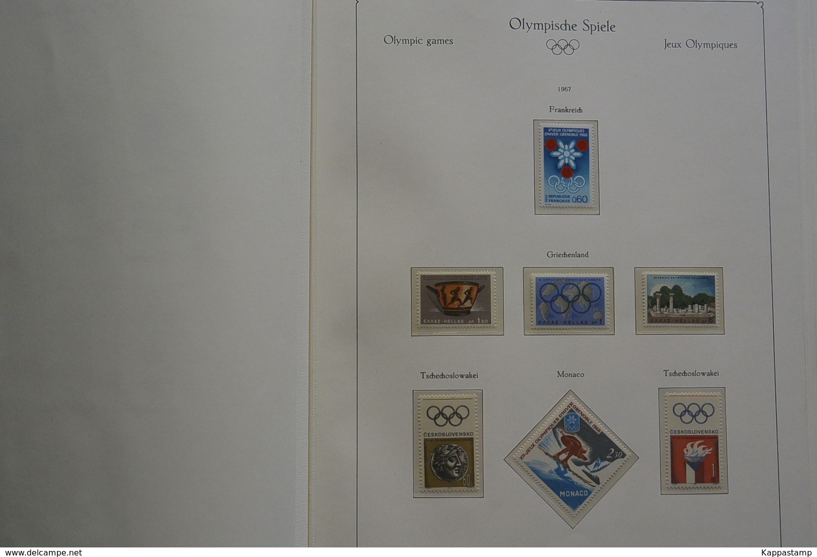 Giocchi Olimpici raccolta in Album Stampato  1968 ** Vedi scansione