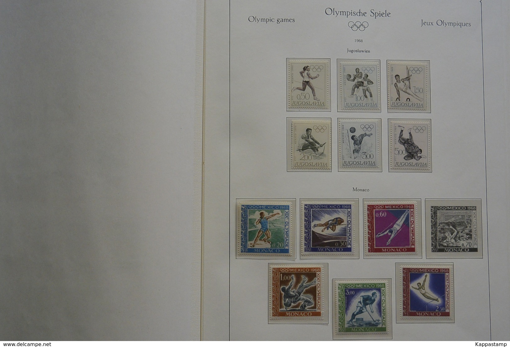 Giocchi Olimpici raccolta in Album Stampato  1968 ** Vedi scansione