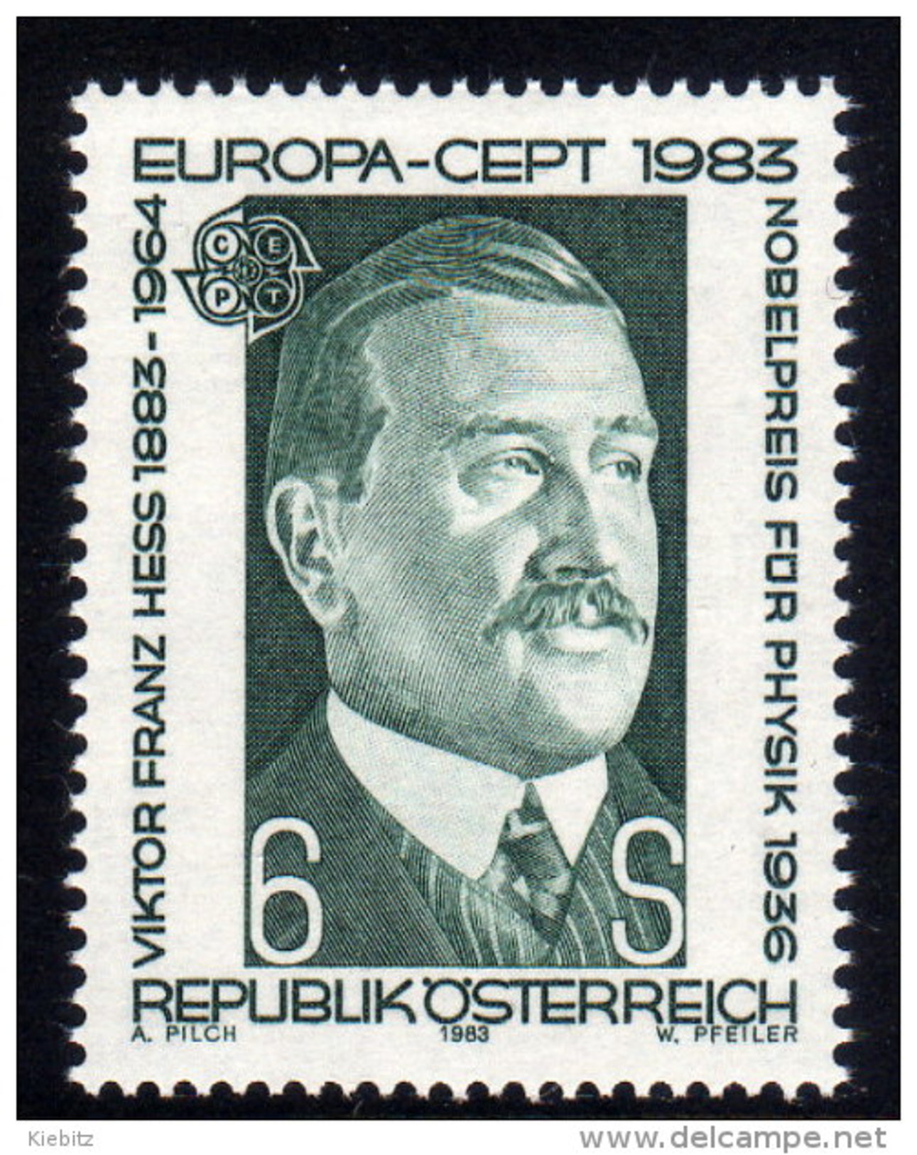 ÖSTERREICH 1983 ** Viktor Hess - Nobelpreis Für Physik / Europa CEPT - MNH - Physik