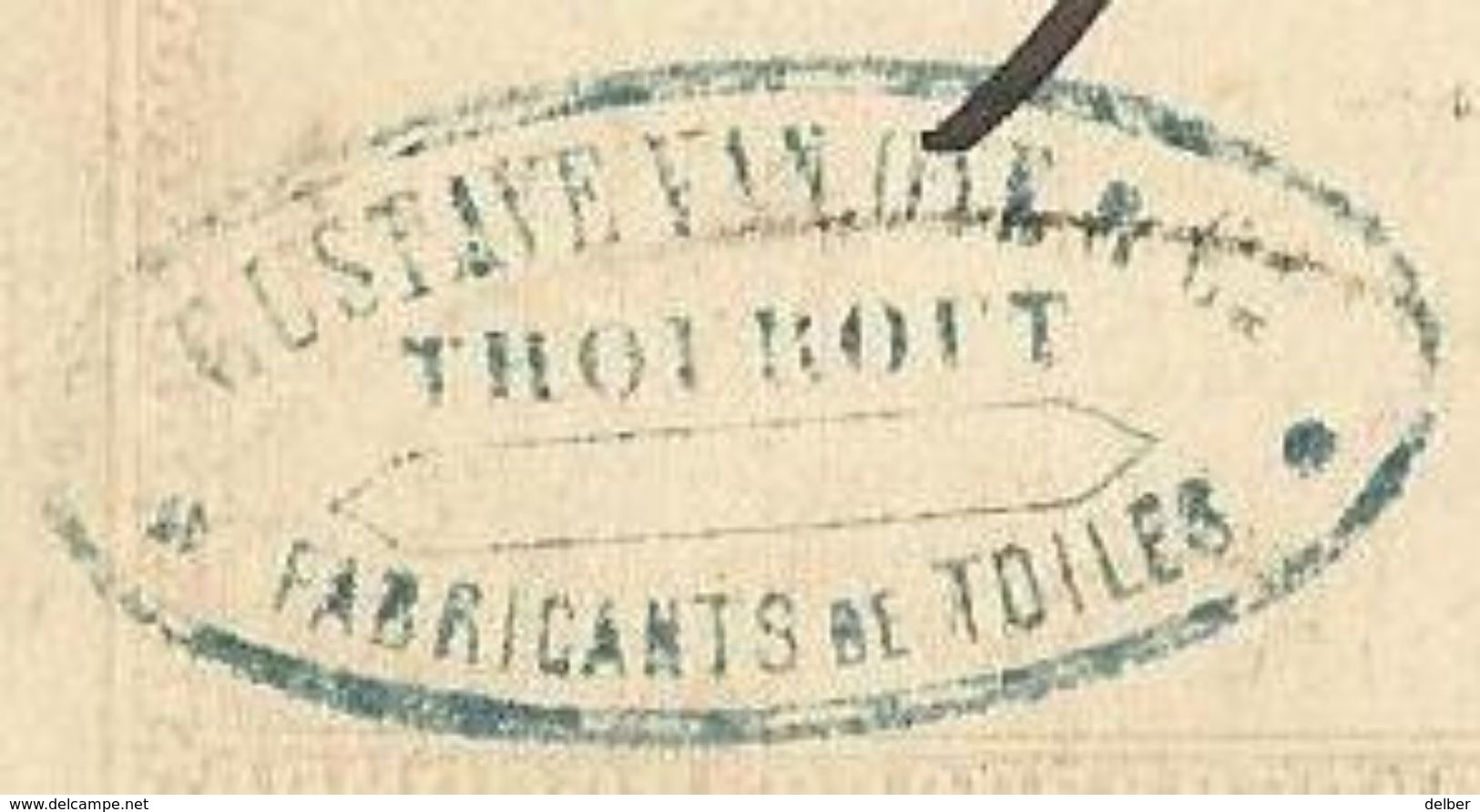 6Rm-688: DC: THOUROUT > Mouscron : GUSTAVE VAN OYEN & C°  Fabricants De TOILE.... Er Is Zelfs Een " Reke " Van.... - Briefkaarten 1871-1909