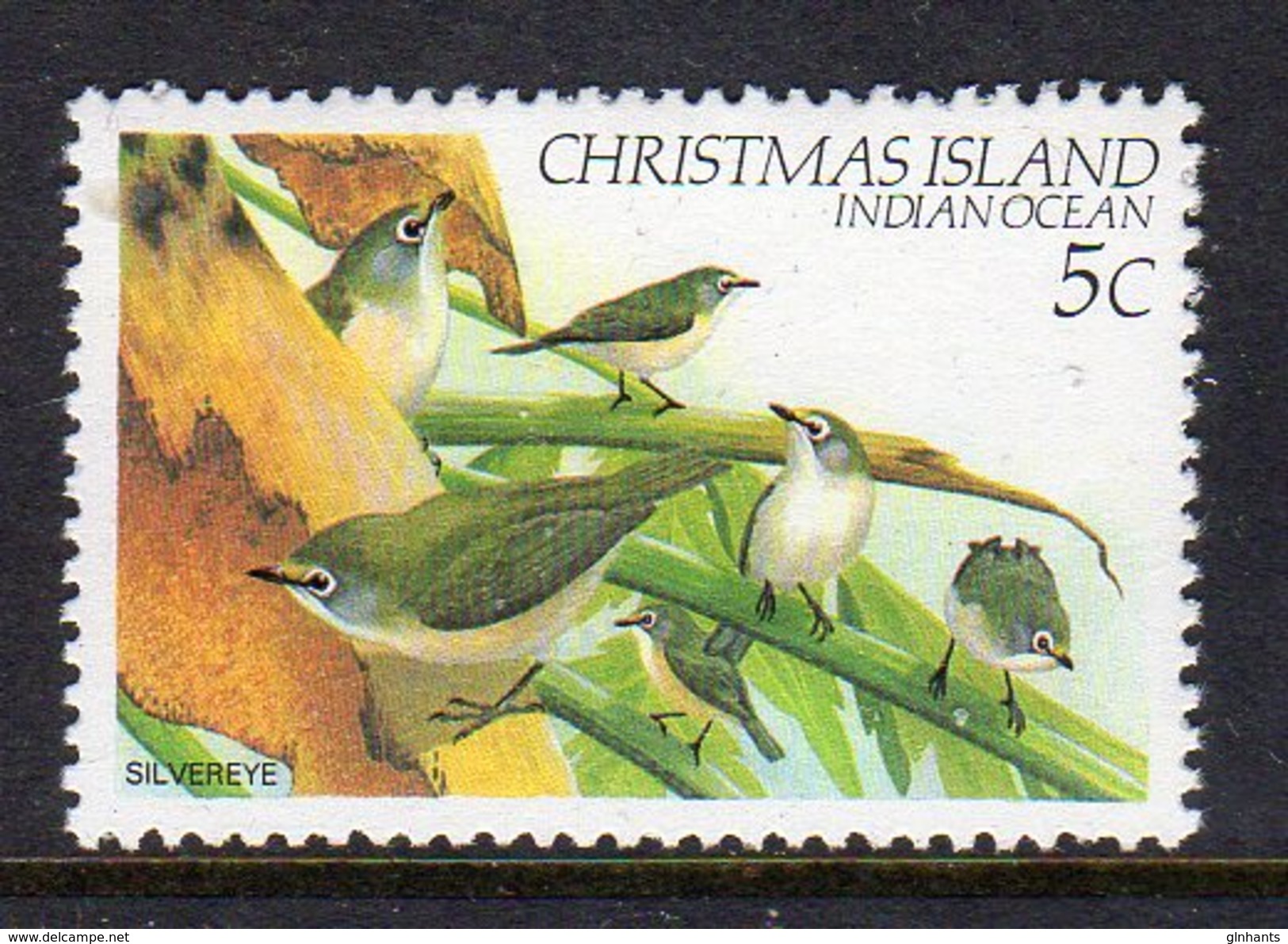 CHRISTMAS ISLAND - 1982 5c DEFINITIVE BIRD STAMP FINE MNH ** SG 156 - Christmas Island