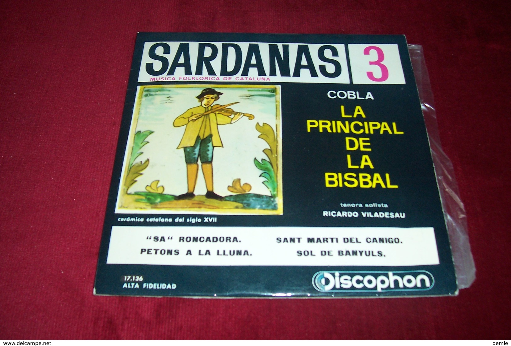 FOLKLORE CATALAN  ° SARDANAS 3   RICARDO VILADESAU   COBLA LA PRINCIPAL DE LA BISBAL     4 TITRES - Volledige Verzamelingen