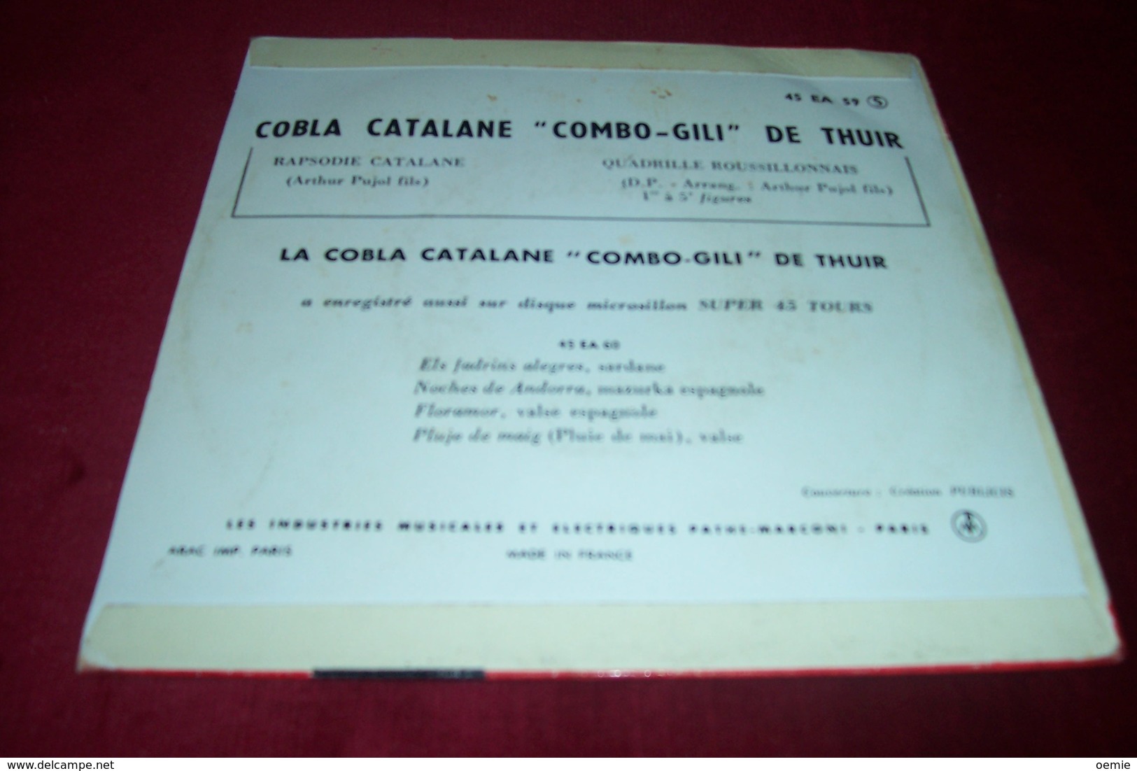 FOLKLORE CATALAN  ° COBLA CATALANE COMBO GILI  DE THUIR   4 TITRES - Vollständige Sammlungen