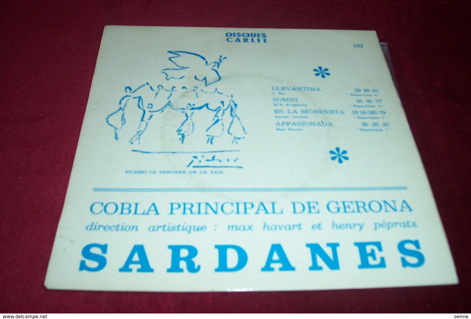 FOLKLORE CATALAN  °SARDANES  COBLA  PRINCIPAL DE GERONA    4 TITRES - Volledige Verzamelingen