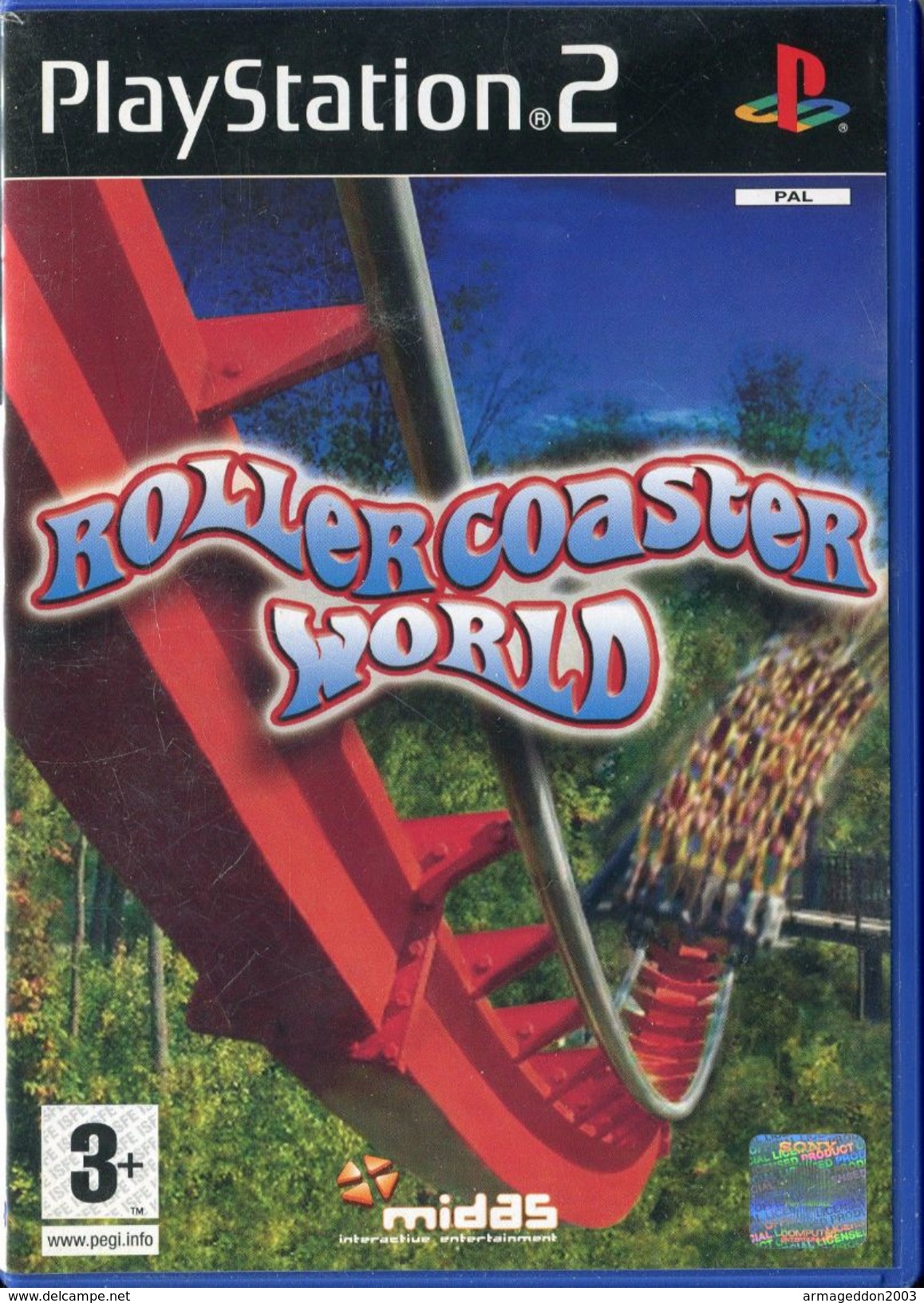 Sony Playstation 2 / PS2 ROLLERCOASTER WORLD FR / Tbe COMPLET FONCTIONNEL - Playstation 2