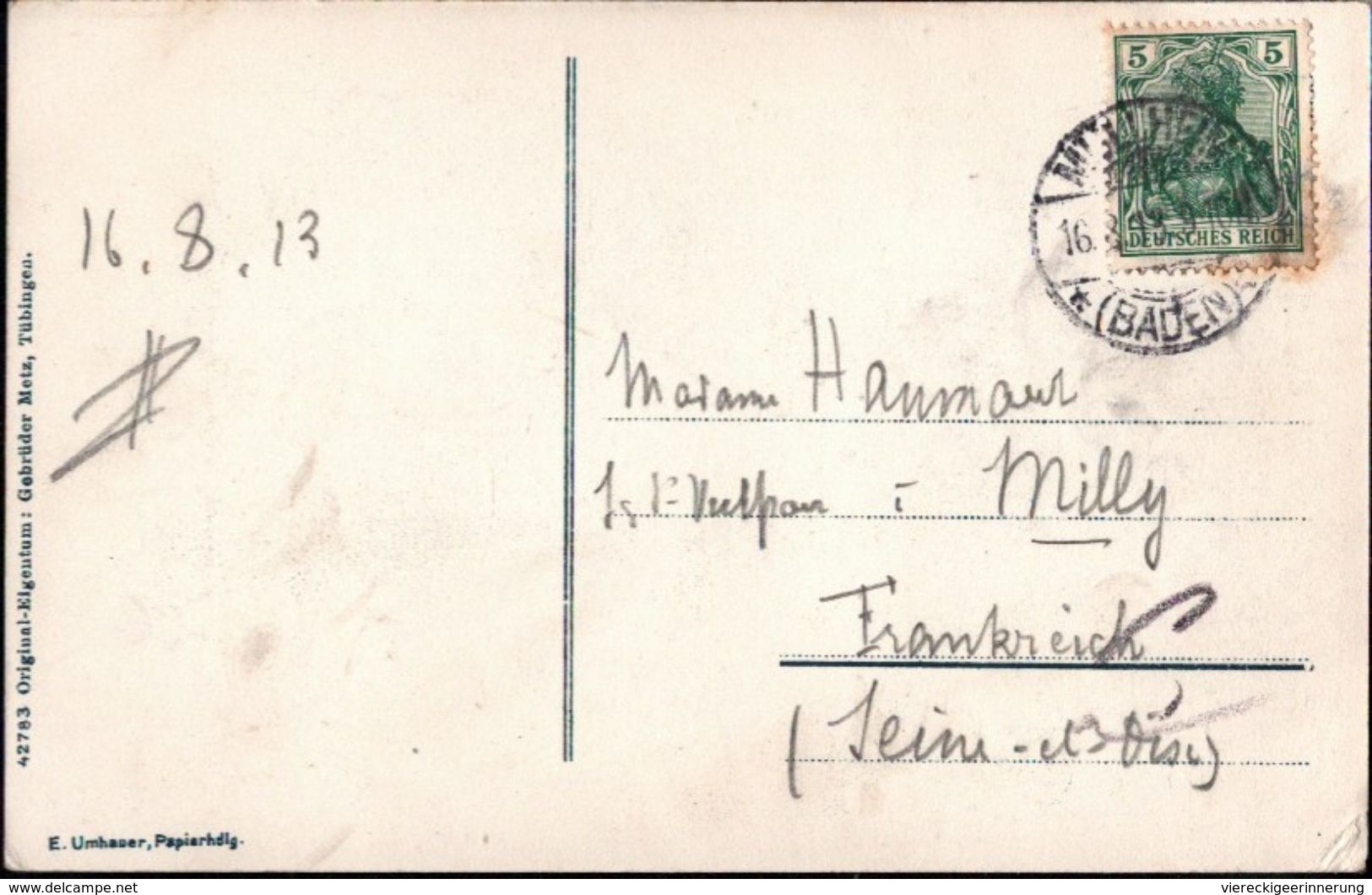 ! Alte Ansichtskarte Müllheim In Baden, Infanterie Kaserne 1913, Militaria - Casernas