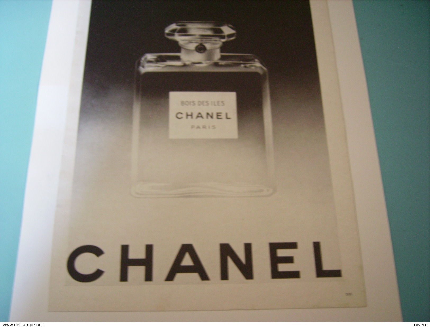 ANCIENNE PUBLICITE PARFUM CHANEL BOIS DES ILES 1949 - Unclassified