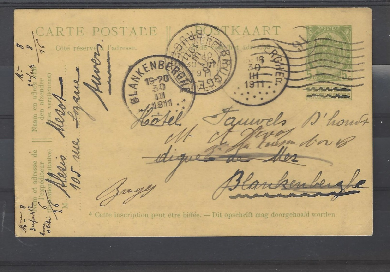 Postkaart - Cartes Postales 1909-1934