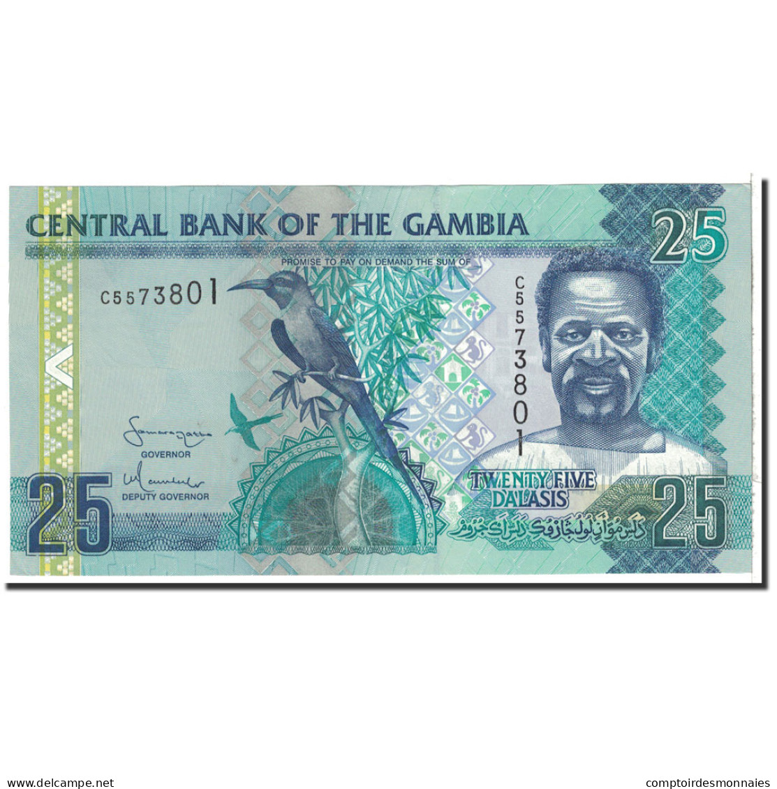 Billet, The Gambia, 25 Dalasis, 2006, Undated, KM:27, NEUF - Gambie