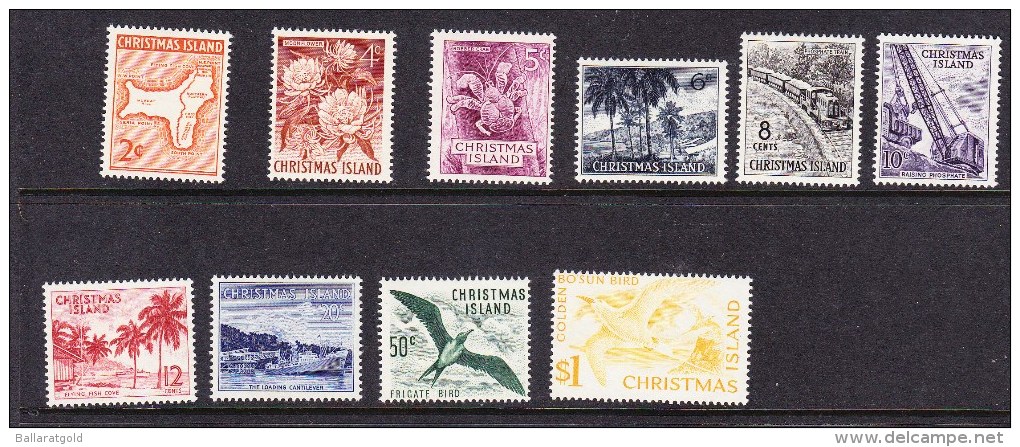 Christmas Island 1963 QE2 Defintives Complete Set -   MNH - Christmas Island