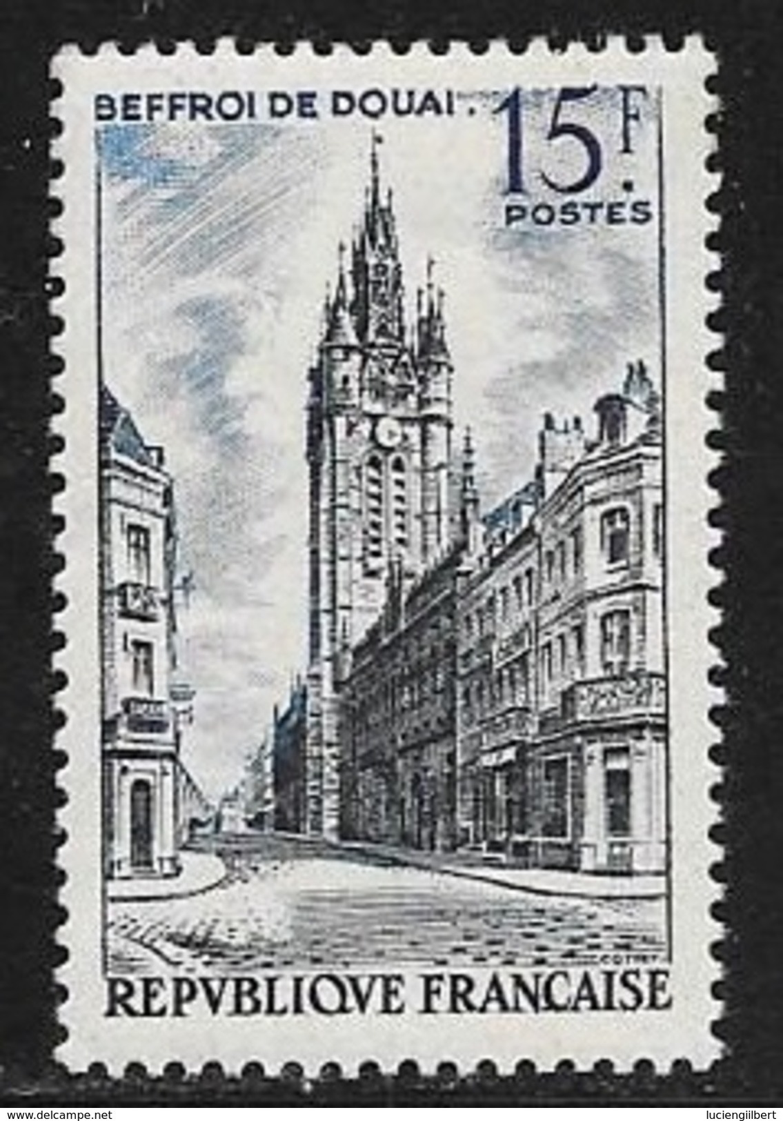 N° 1051  FRANCE  -  NEUF  - BEFFROI DE DOUAI  -  1956 - Nuovi