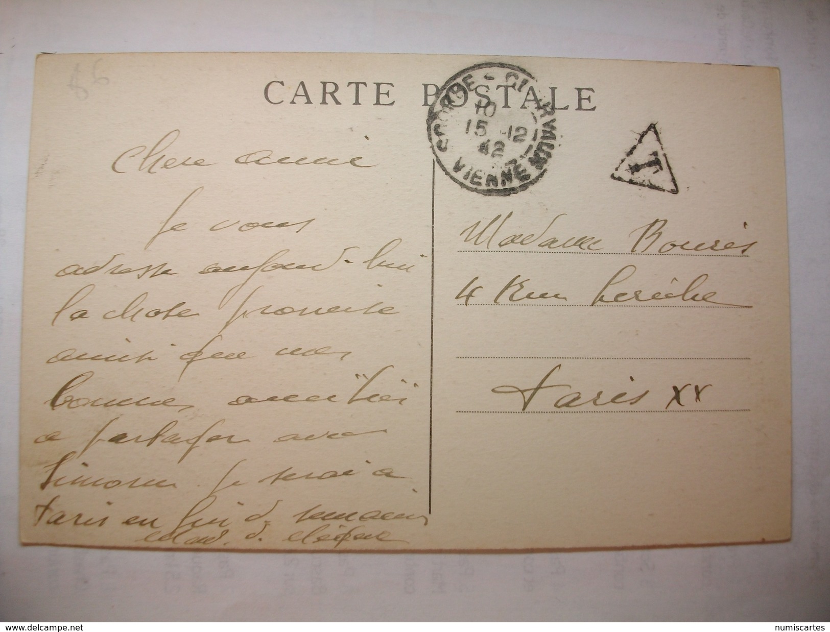 Carte Postale Scorbe Clairvaux (86) Tour Du Haut Clairvaux ( Petit Formatoblitérée 1942 ) - Scorbe Clairvaux