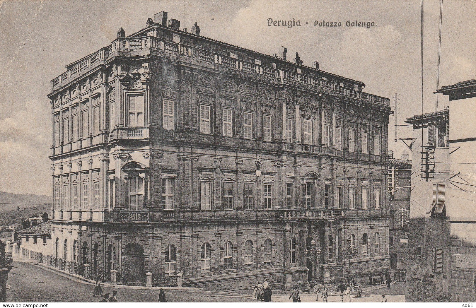 6791.   Perugia - Palazzo Galenga - 1924 - FP - Small Format - Perugia