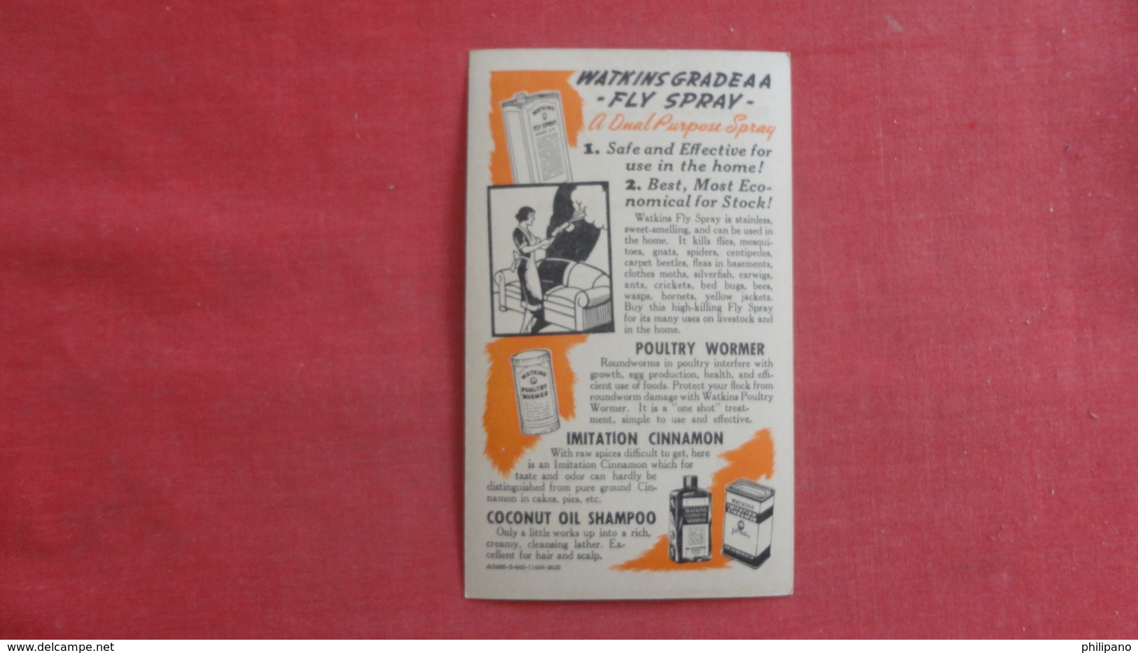 Watkins Grade A Fly Spray  Ref-2616 - Advertising