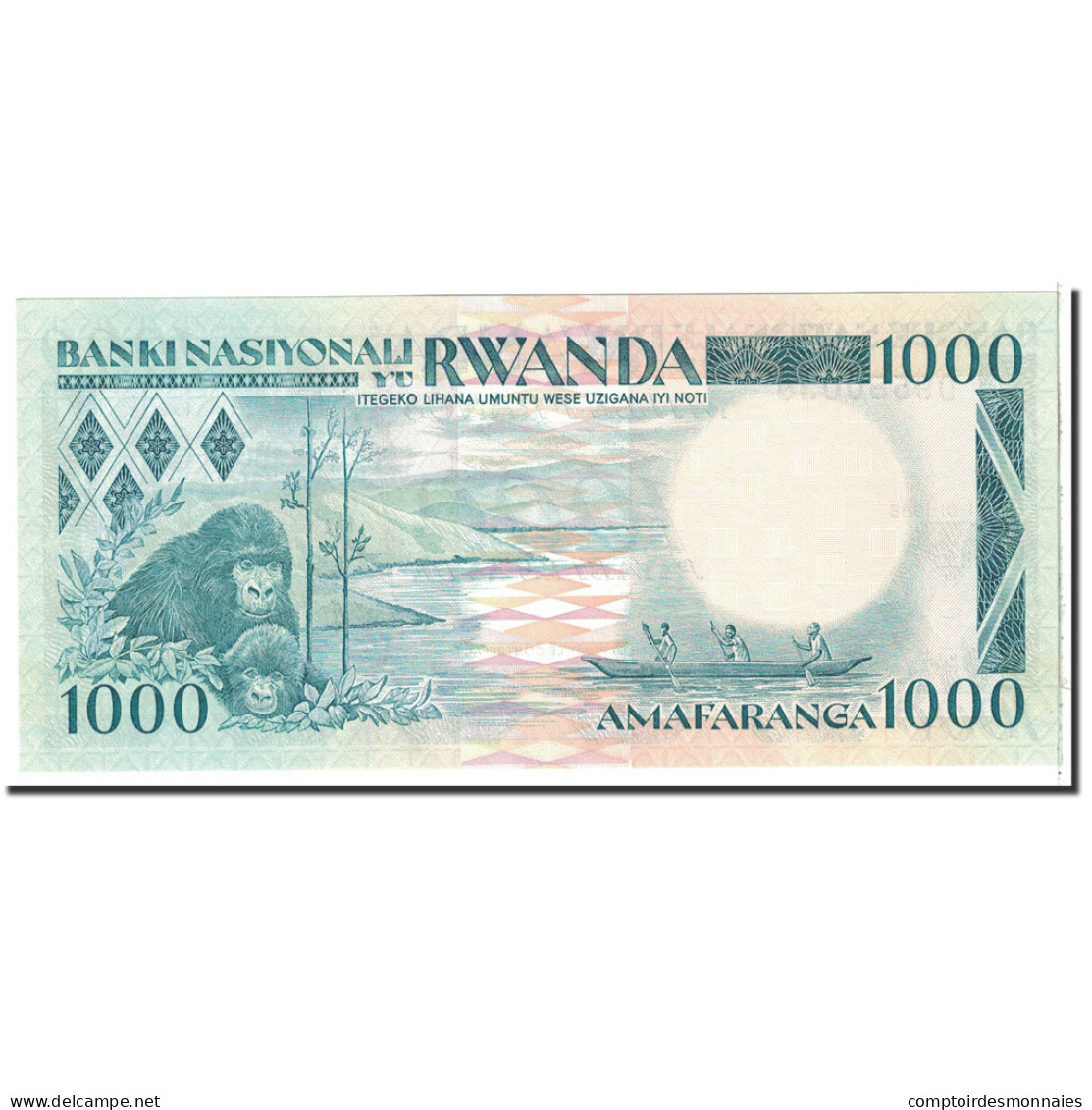 Billet, Rwanda, 1000 Francs, 1988, 1988-01-01, KM:21a, NEUF - Ruanda