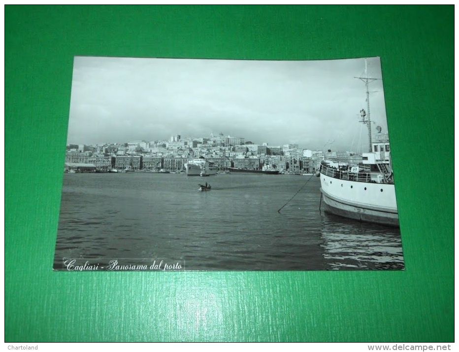 Cartolina Cagliari - Panorama Dal Porto 1960 Ca - Cagliari