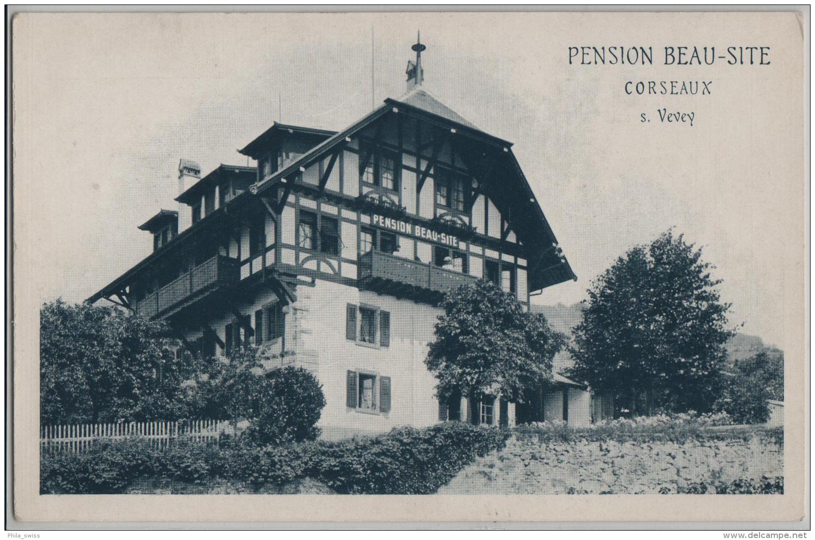Pension Beau-Site Corseaux S. Vevey - Photo: Säuberlin & Pfeiffer - Corseaux