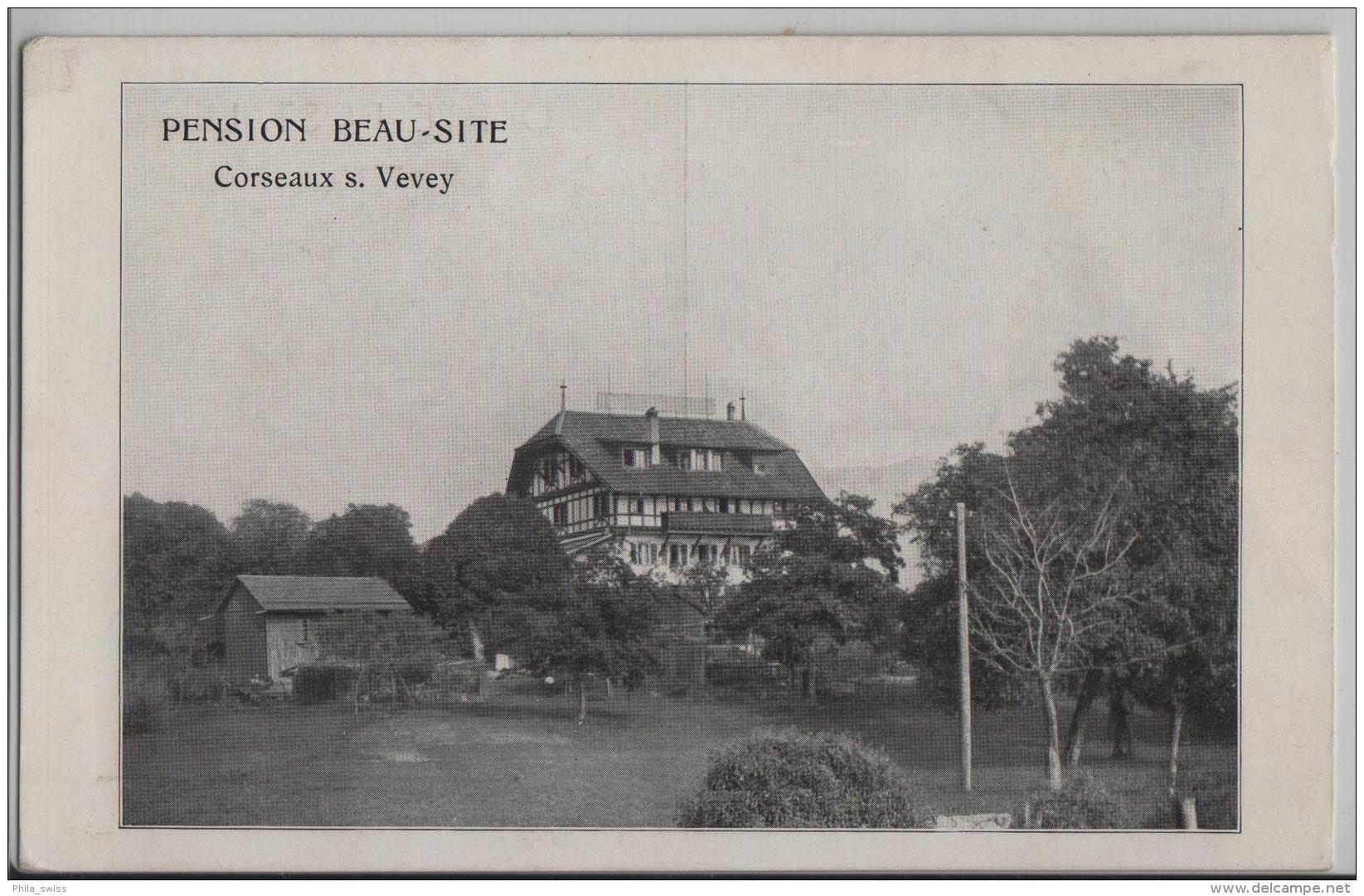 Pension Beau-Site Corseaux S. Vevey - Photo: Säuberlin & Pfeiffer - Corseaux