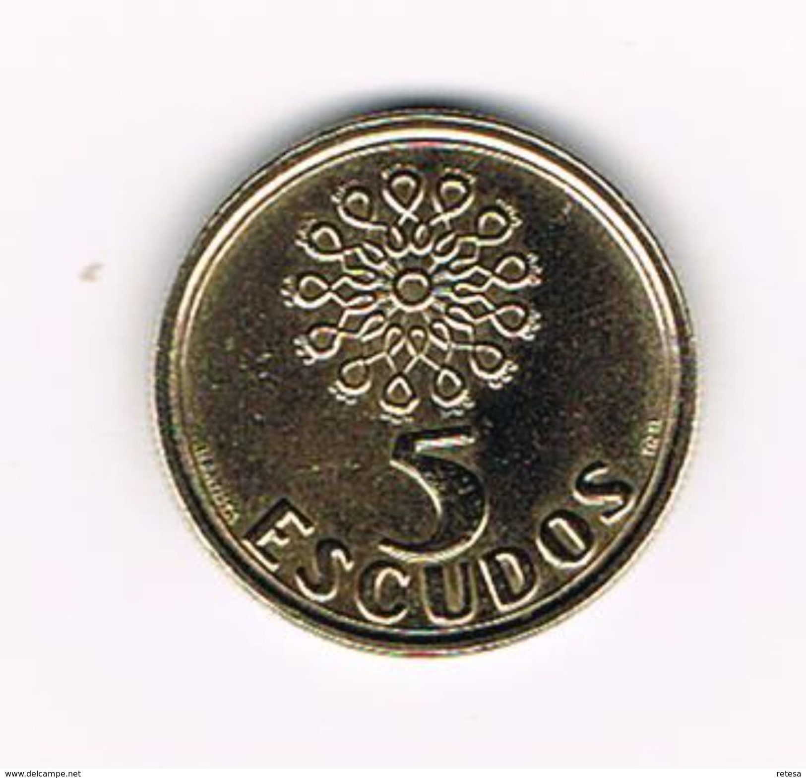 )  PORTUGAL  5  ESCUDOS  1998 - Portugal