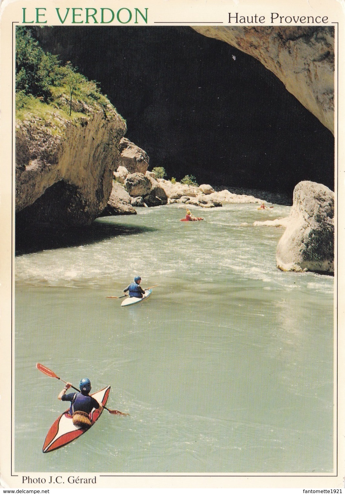 CANOES KAYAK A LA BAUME AUX PIGEONS/GORGES DU VERDON (dil304) - Autres & Non Classés