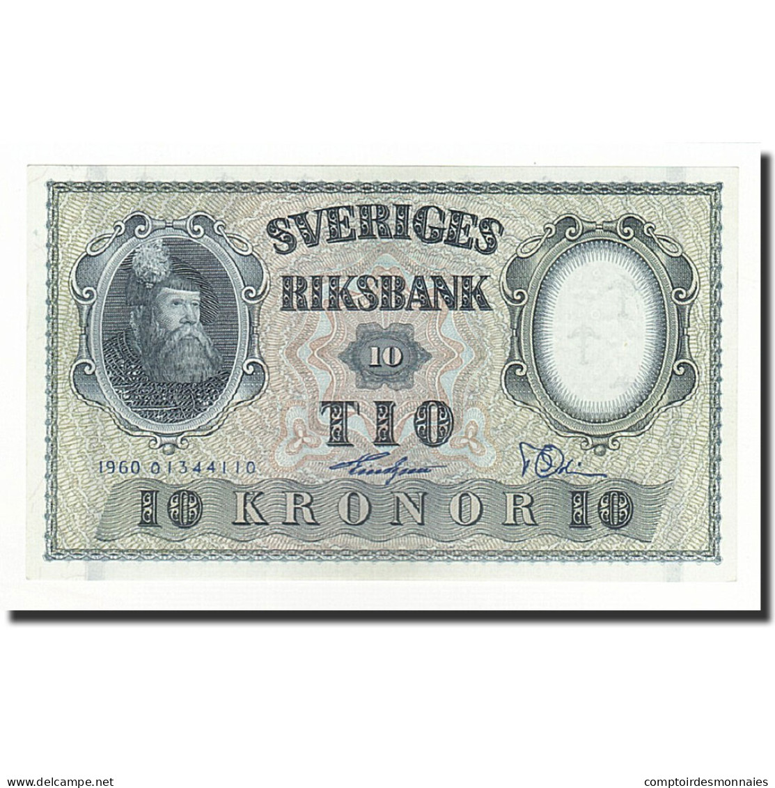 Billet, Suède, 10 Kronor, 1960, KM:43h, NEUF - Sweden
