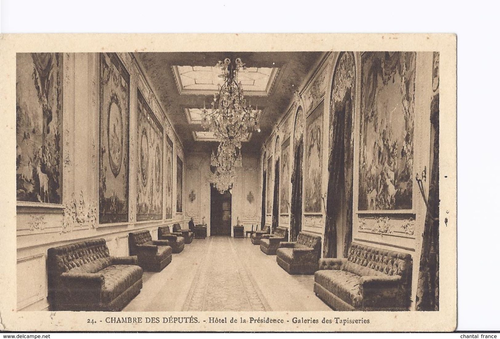 7 Cpa. Paris Chambre Des Députés. Vues Diverses, Salles Diverses - Autres Monuments, édifices