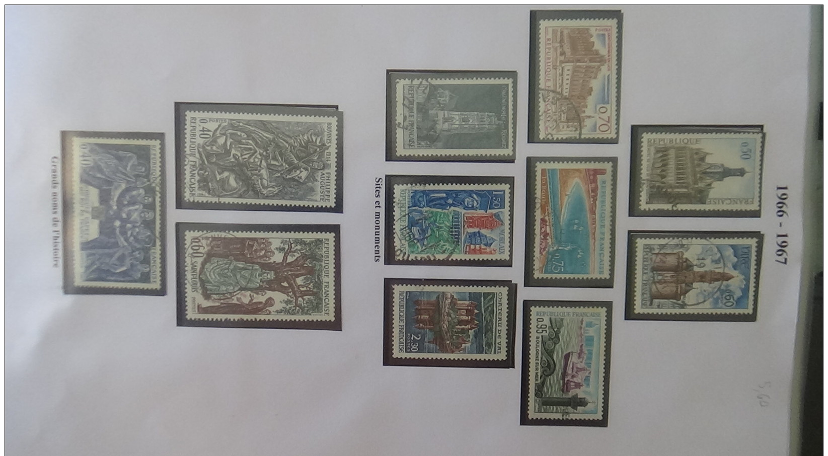 C Collection France oblitéré dont trés belles série GH de 1951 à 1971 (manque peu de timbre) cote +++ A saisir !!!