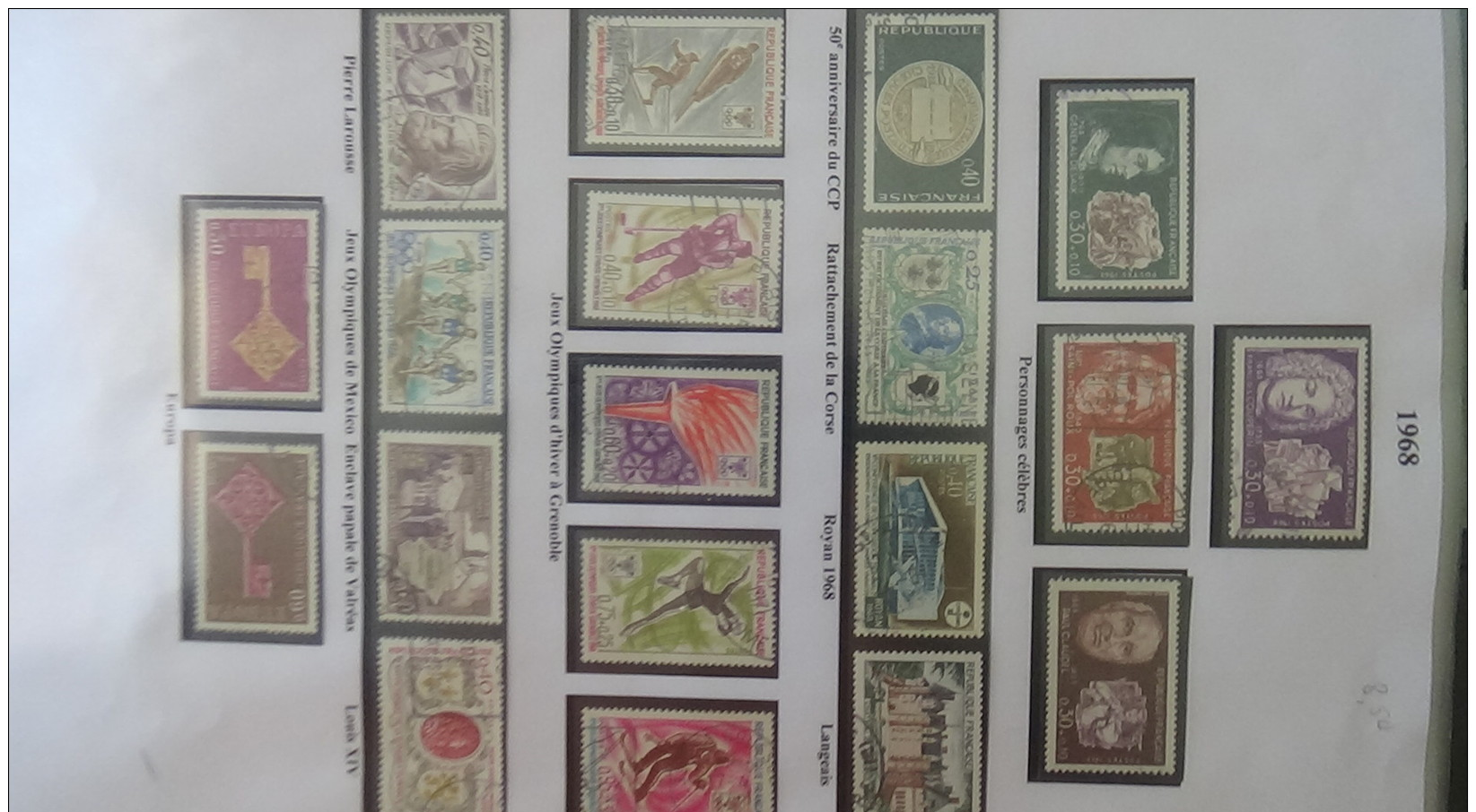 C Collection France oblitéré dont trés belles série GH de 1951 à 1971 (manque peu de timbre) cote +++ A saisir !!!