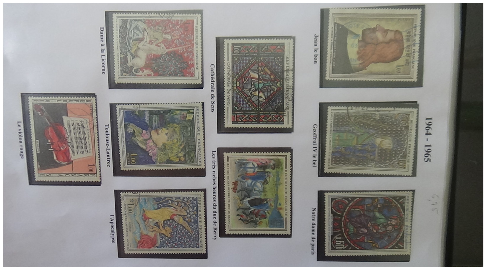 C Collection France oblitéré dont trés belles série GH de 1951 à 1971 (manque peu de timbre) cote +++ A saisir !!!