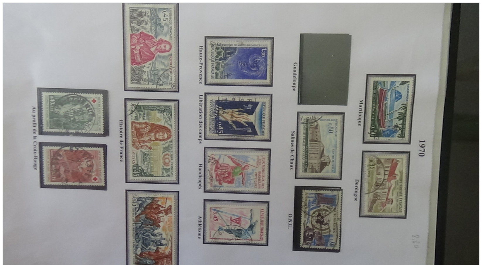 C Collection France oblitéré dont trés belles série GH de 1951 à 1971 (manque peu de timbre) cote +++ A saisir !!!