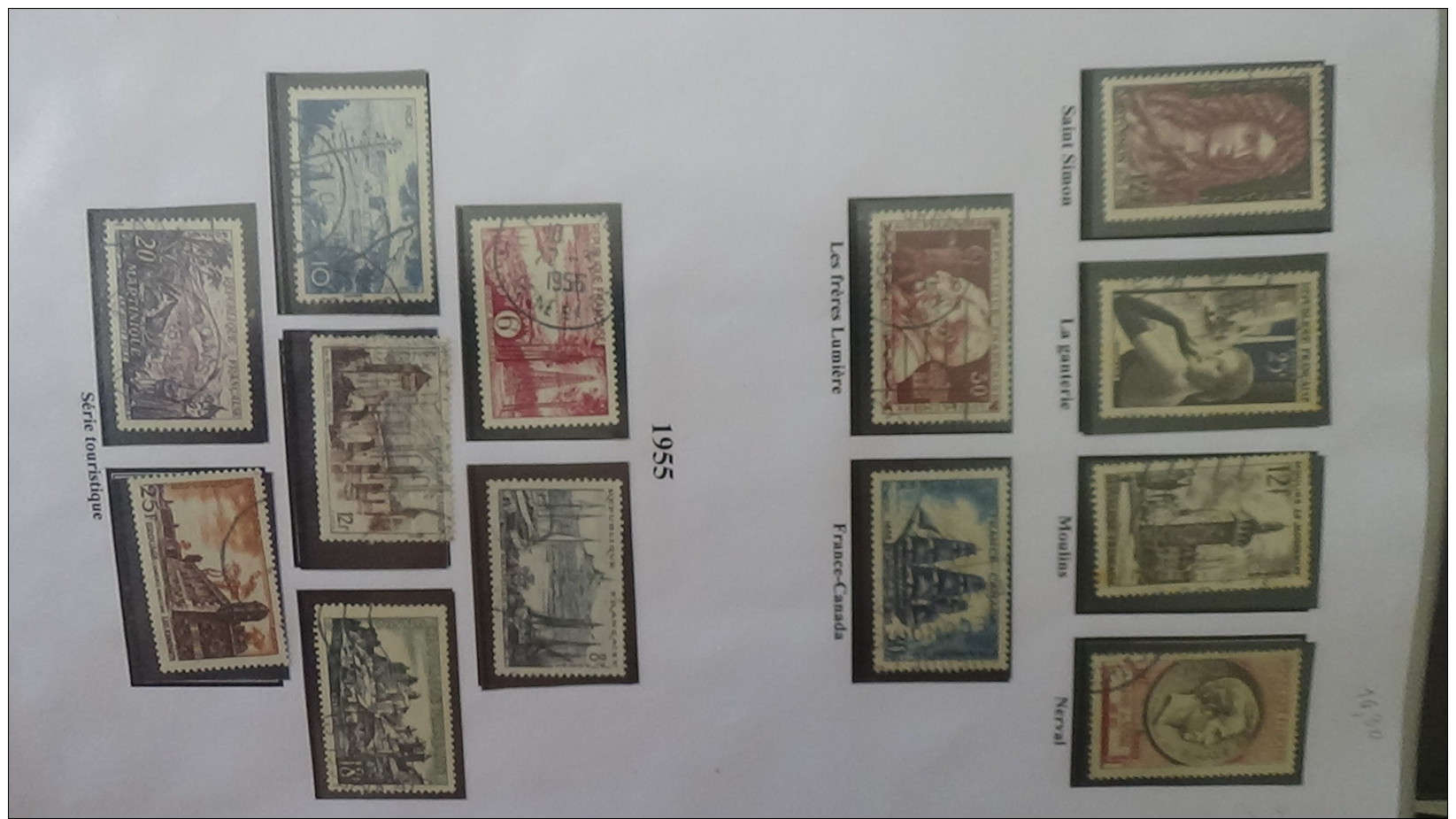 C Collection France oblitéré dont trés belles série GH de 1951 à 1971 (manque peu de timbre) cote +++ A saisir !!!