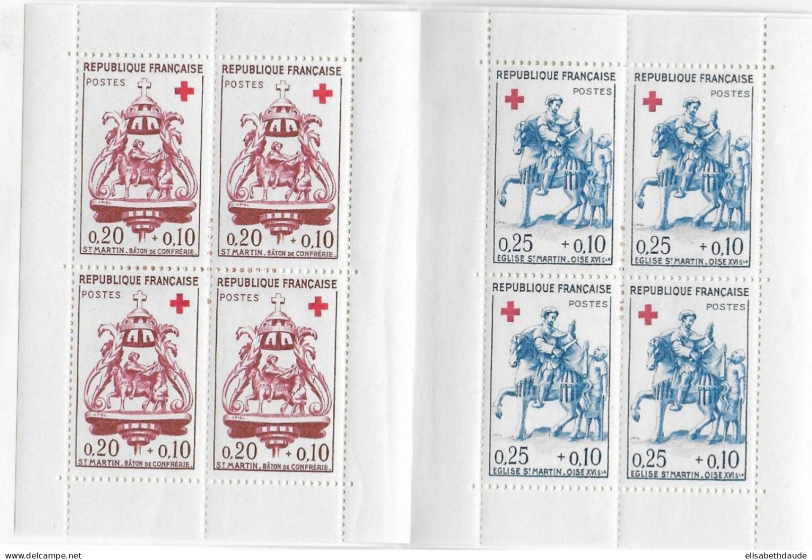 1960 - CARNET CROIX-ROUGE - RED CROSS - COTE = 56 EUR - Red Cross