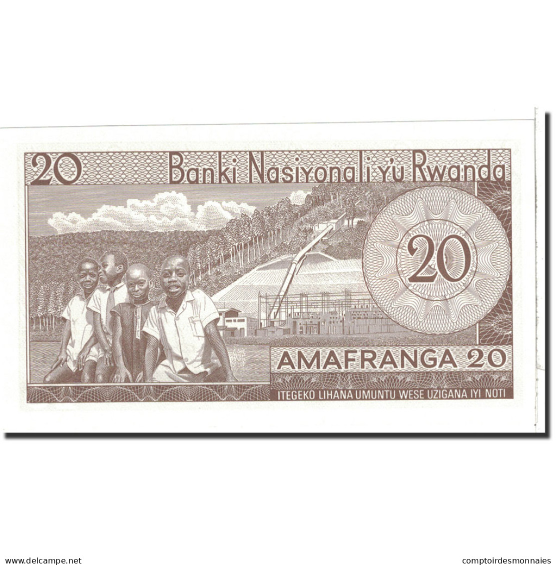 Billet, Rwanda, 20 Francs, 1976, 1976-01-01, KM:6e, NEUF - Ruanda